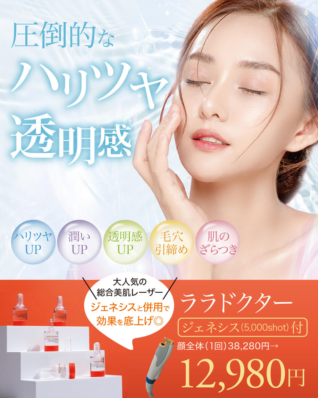 ララドクター,ジェネシス,ハリツヤ,透明感,潤い