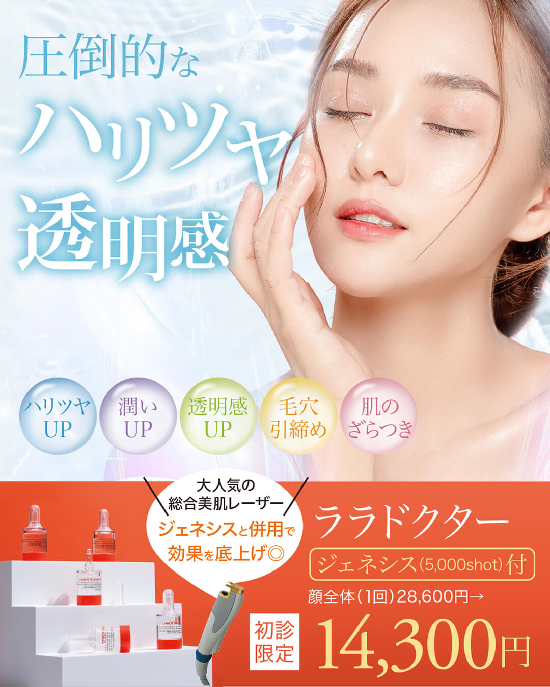 ララドクター,ジェネシス,ハリツヤ,透明感,潤い