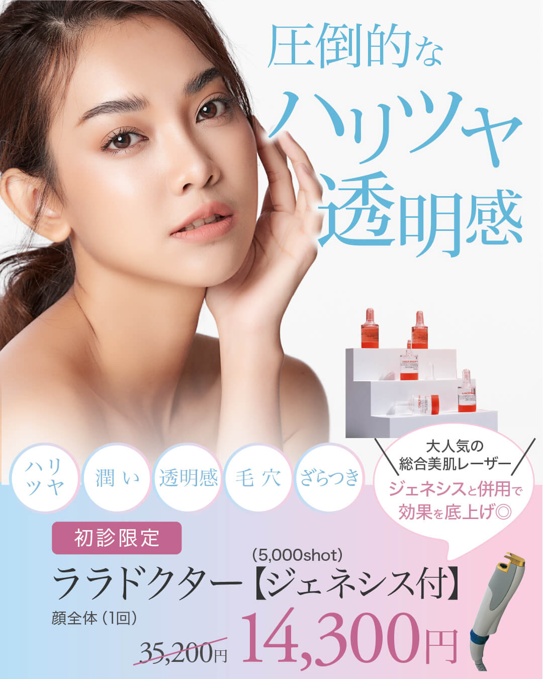 ララドクター,ジェネシス,ハリツヤ,透明感,潤い